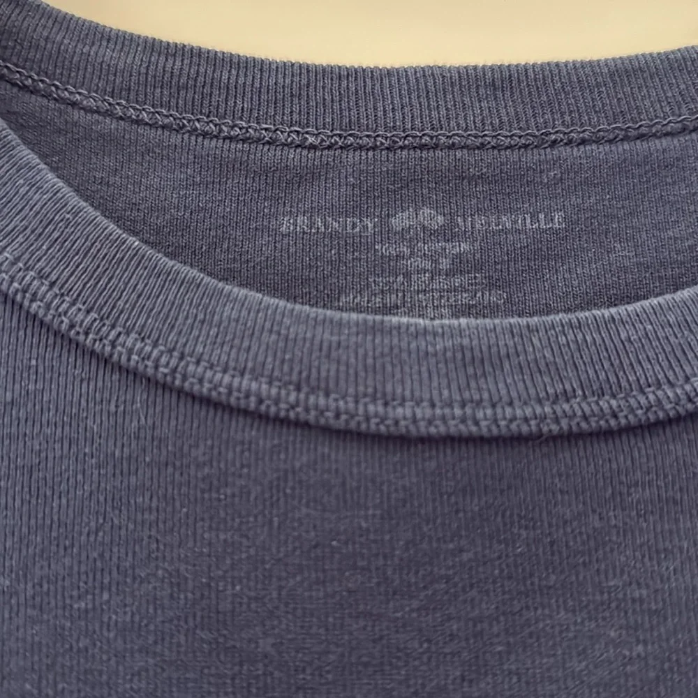 NAVY BRANDY CROP TOP - Picture 2 of 3